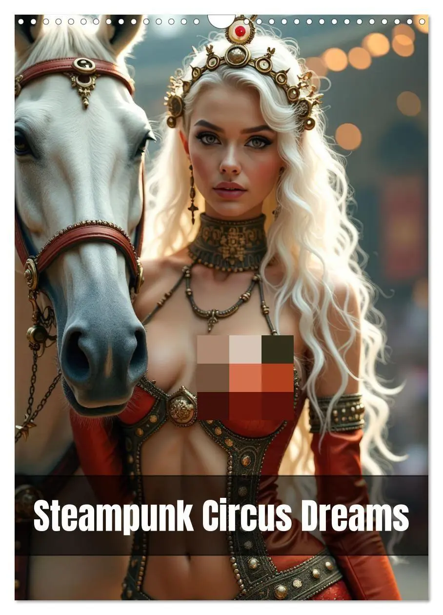 Steampunk Circus Dreams (Wall Calendar 2027 DIN A3 portrait), CALVENDO 12 Month Wall Calendar