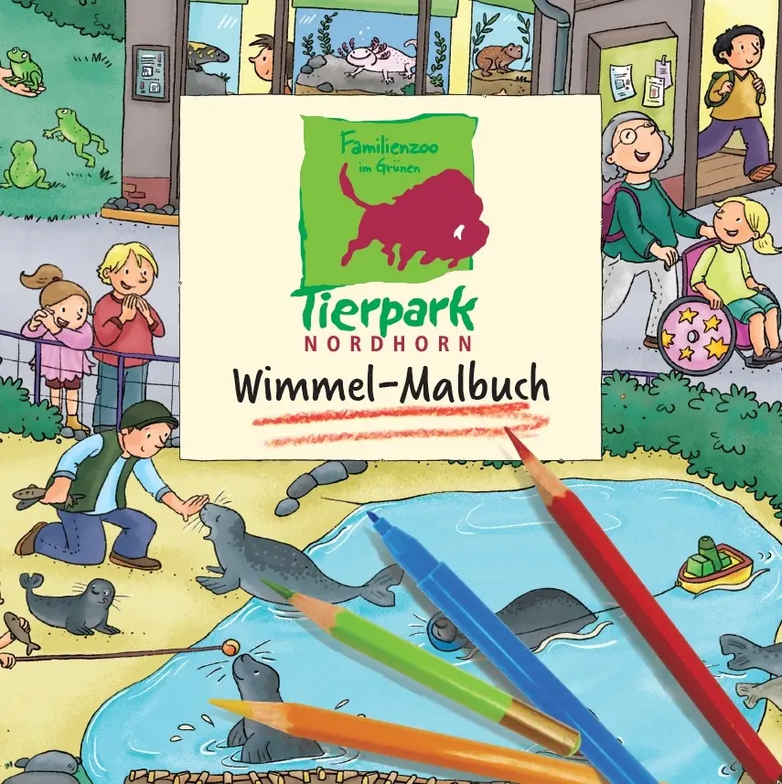 Cover: 9783942491679 | Tierpark Nordhorn Wimmel-Malbuch | Carolin Görtler | Broschüre | 2020