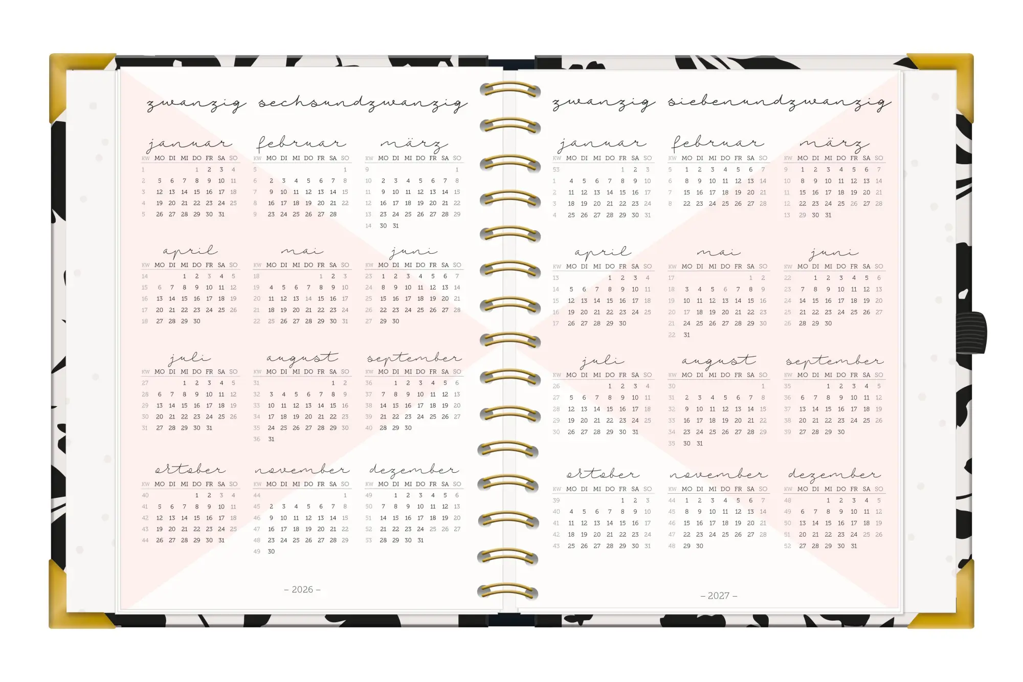 Bild: 9783986361679 | Terminplaner A5 Premium 2026 Blumen | Premium-Terminplaner | Original