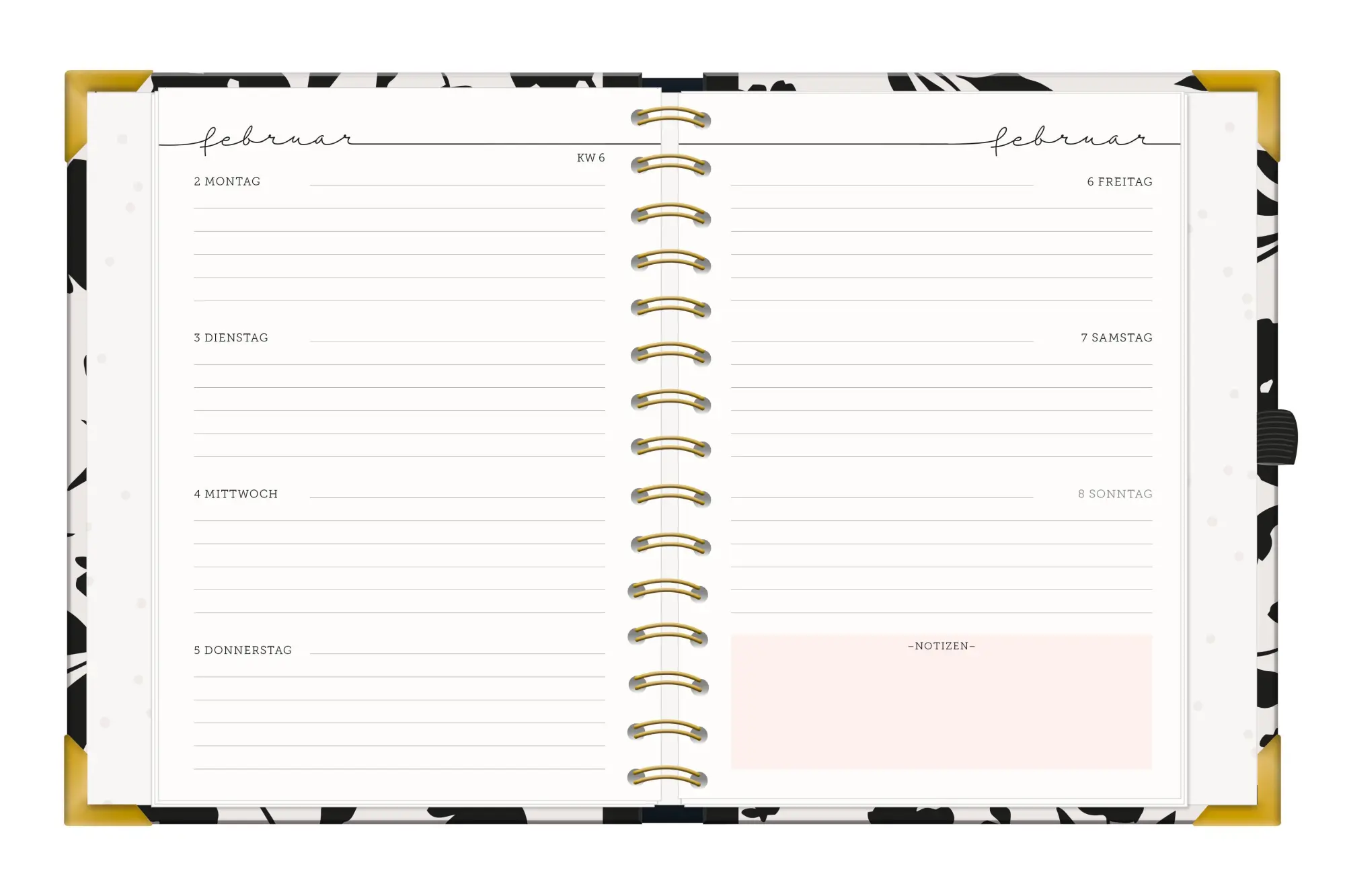 Bild: 9783986361679 | Terminplaner A5 Premium 2026 Blumen | Premium-Terminplaner | Original