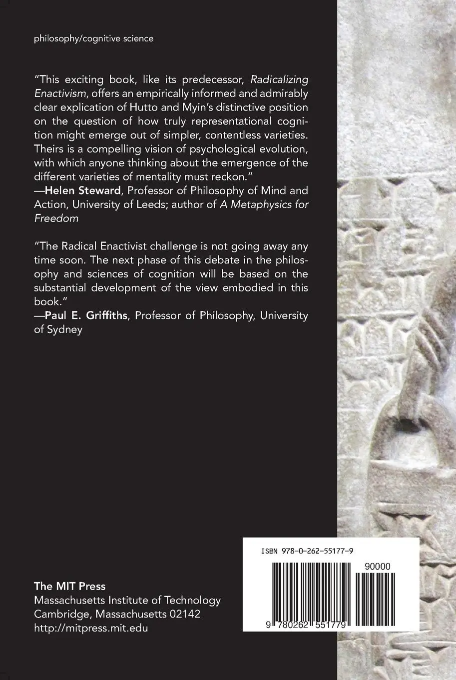Rückseite: 9780262551779 | Evolving Enactivism | Basic Minds Meet Content | Hutto (u. a.) | Buch