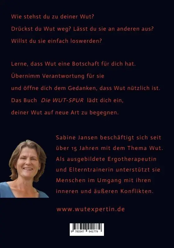 Rückseite: 9783347941779 | Die Wut-Spur | Sabine Jansen | Taschenbuch | 116 S. | Deutsch | 2023