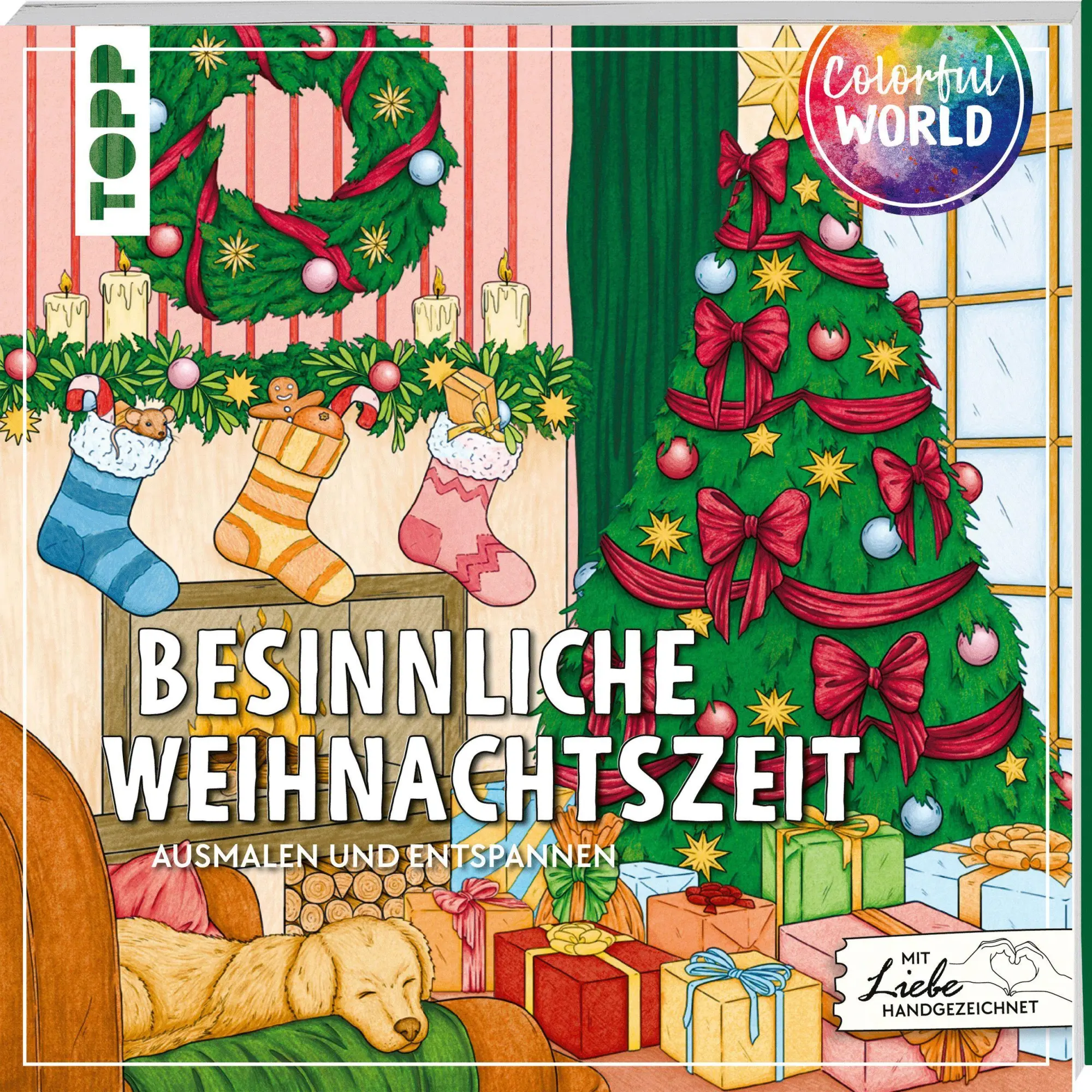 Cover: 9783735881779 | Colorful World - Besinnliche Weihnachtszeit | Ausmalen &amp; entspannen