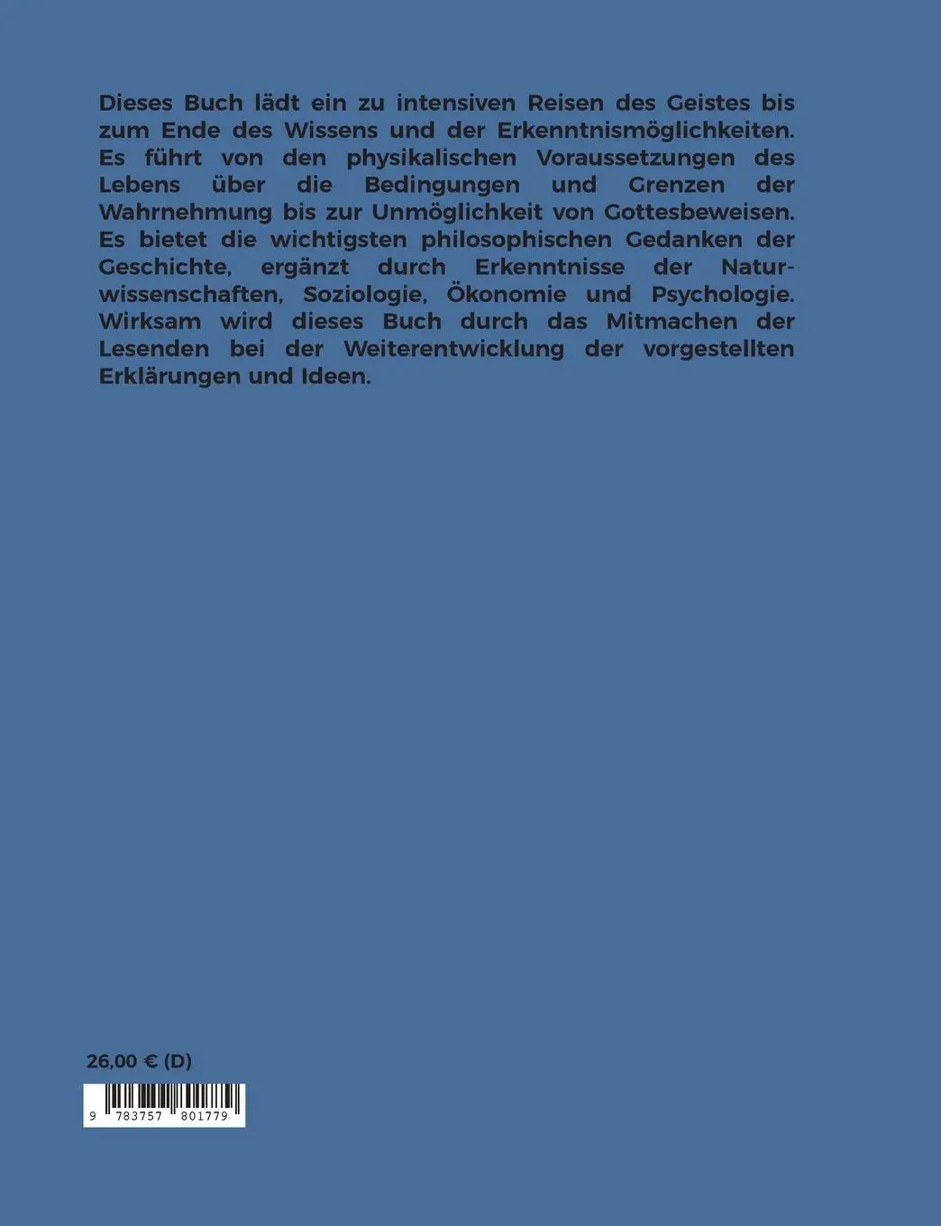 Rückseite: 9783757801779 | Leben Menschen Welten | Wirksame Philosphie | Martin Bertels | Buch