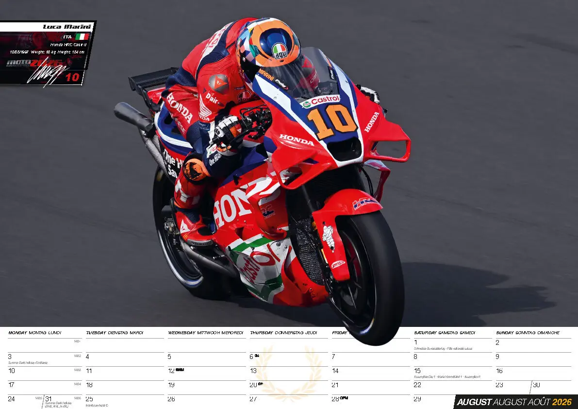 Bild: 9798893611779 | Moto GP Kalender 2026 | Offizieller MotoGP Kalender | Kalender | 14 S.