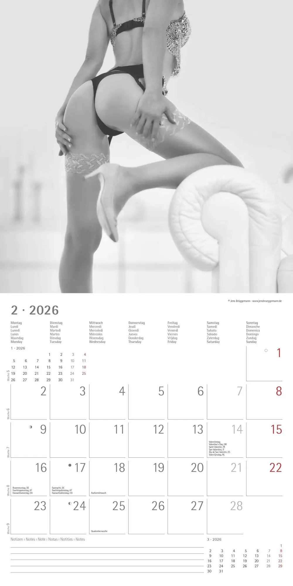 Bild: 4069095001879 | Feminine 2026 - Broschürenkalender 30x30 cm (30x60 geöffnet) -...
