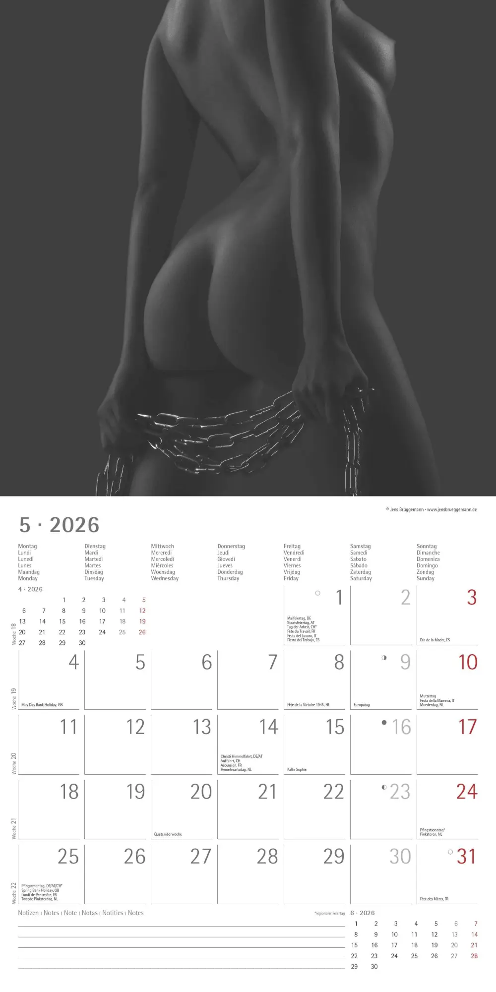 Bild: 4069095001879 | Feminine 2026 - Broschürenkalender 30x30 cm (30x60 geöffnet) -...