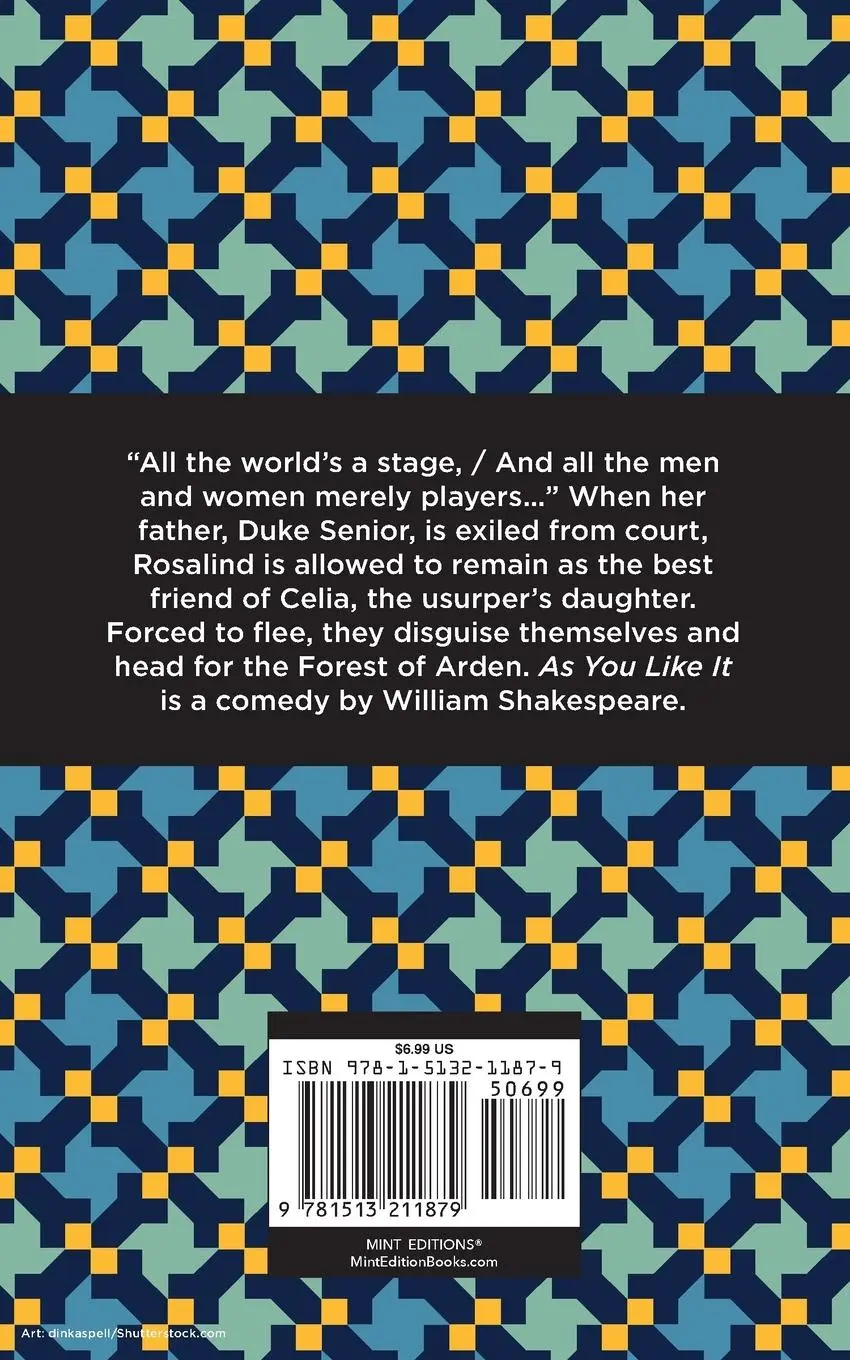 Rückseite: 9781513211879 | As You Like It | William Shakespeare | Taschenbuch | Englisch | 2022