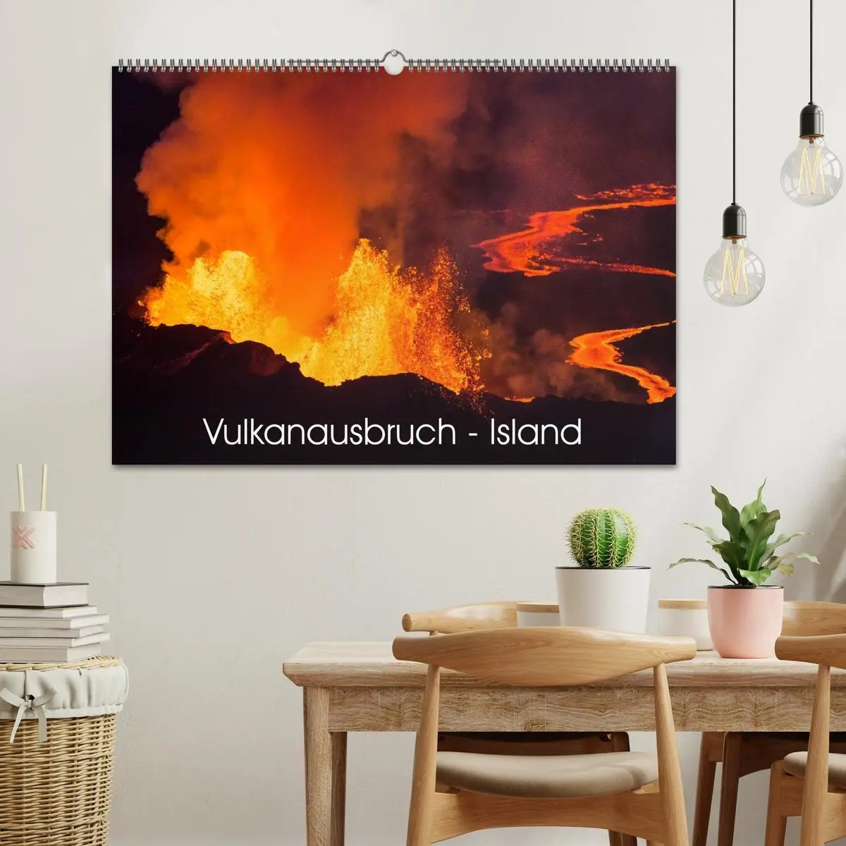 Bild: 9783516081879 | Vulkanausbruch - Island (Wandkalender 2026 DIN A2 quer), CALVENDO...