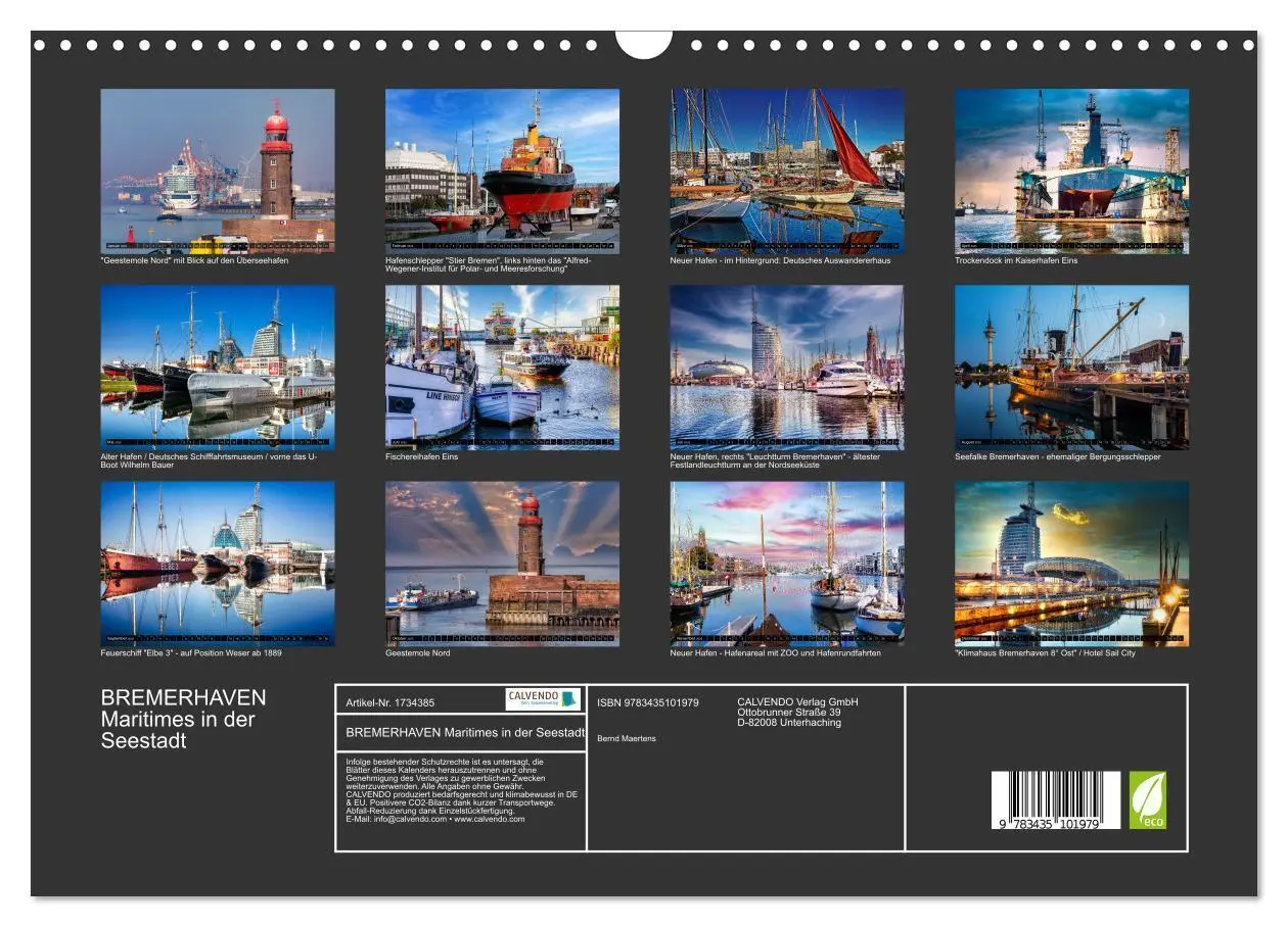 Bild: 9783435101979 | BREMERHAVEN Maritimes in der Seestadt (Wandkalender 2025 DIN A3...