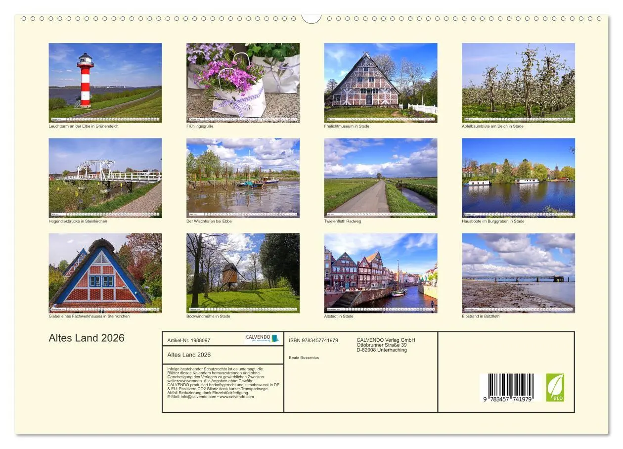 Bild: 9783457741979 | Altes Land 2026 (hochwertiger Premium Wandkalender 2026 DIN A2...