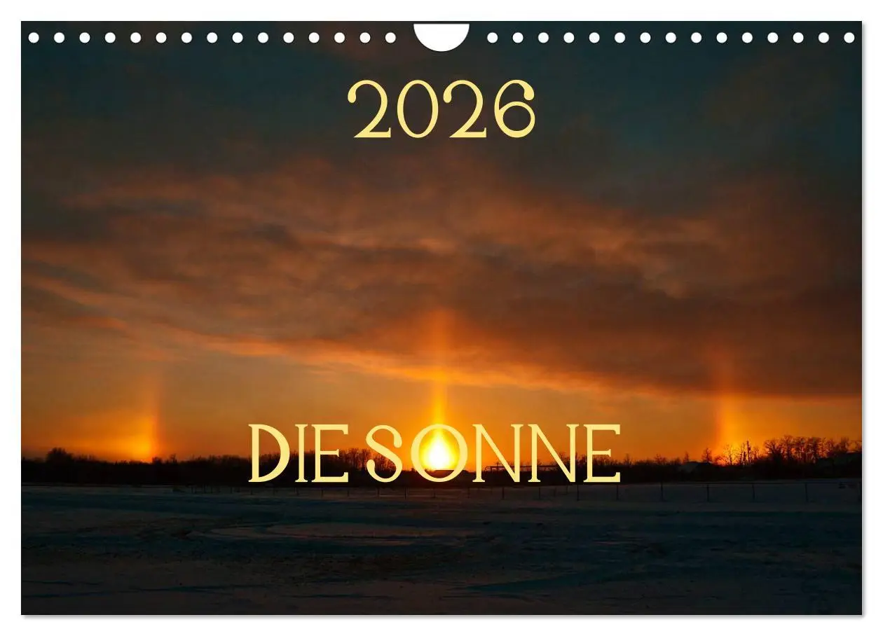 Cover: 9783516211979 | Die Sonne - 2026 (Wandkalender 2026 DIN A4 quer), CALVENDO...