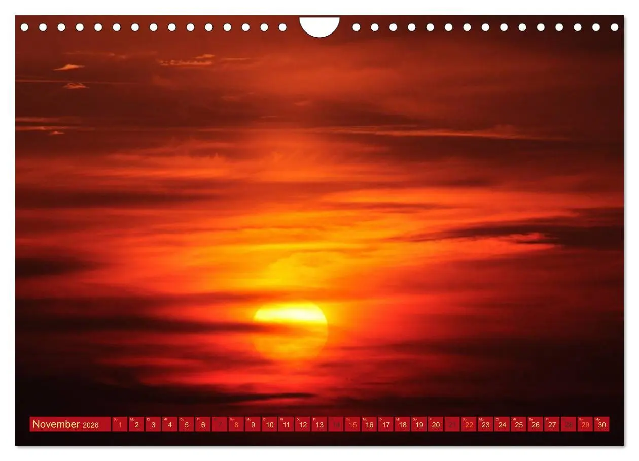 Bild: 9783516211979 | Die Sonne - 2026 (Wandkalender 2026 DIN A4 quer), CALVENDO...