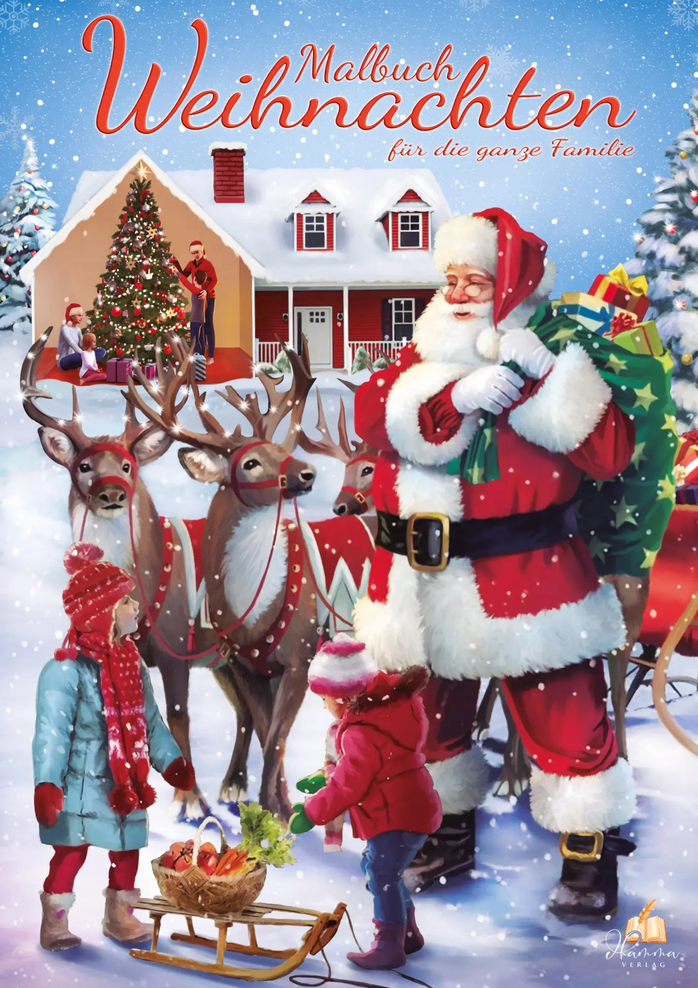 Cover: 9783986571979 | Malbuch Weihnachten für die ganze Familie mit 50 festlichen...