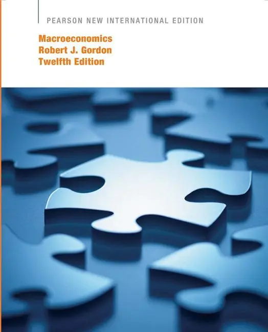 Cover: 9781292022079 | Macroeconomics | Pearson New International Edition | Robert Gordon