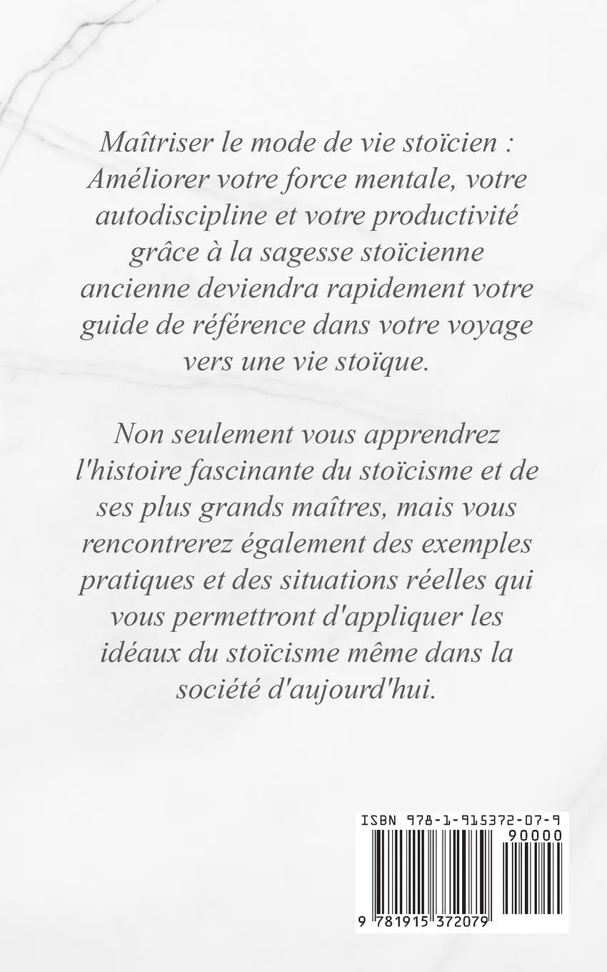 Rückseite: 9781915372079 | MAÎTRISER LE MODE DE VIE STOÏCIEN | Andreas Athanas | Taschenbuch