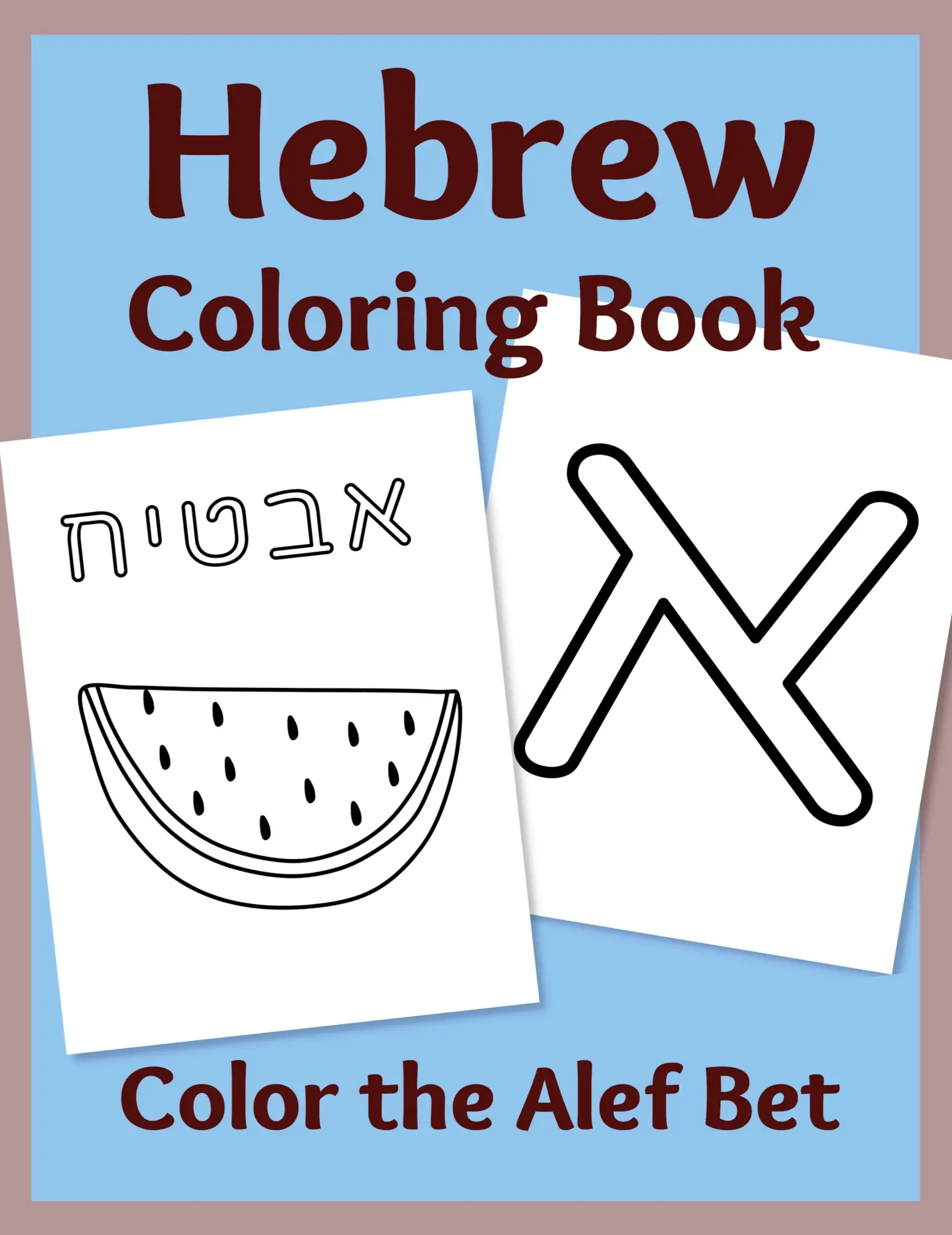 Cover: 9781951462079 | Hebrew Coloring Book | Color the Alef Bet | Sharon Asher | Taschenbuch