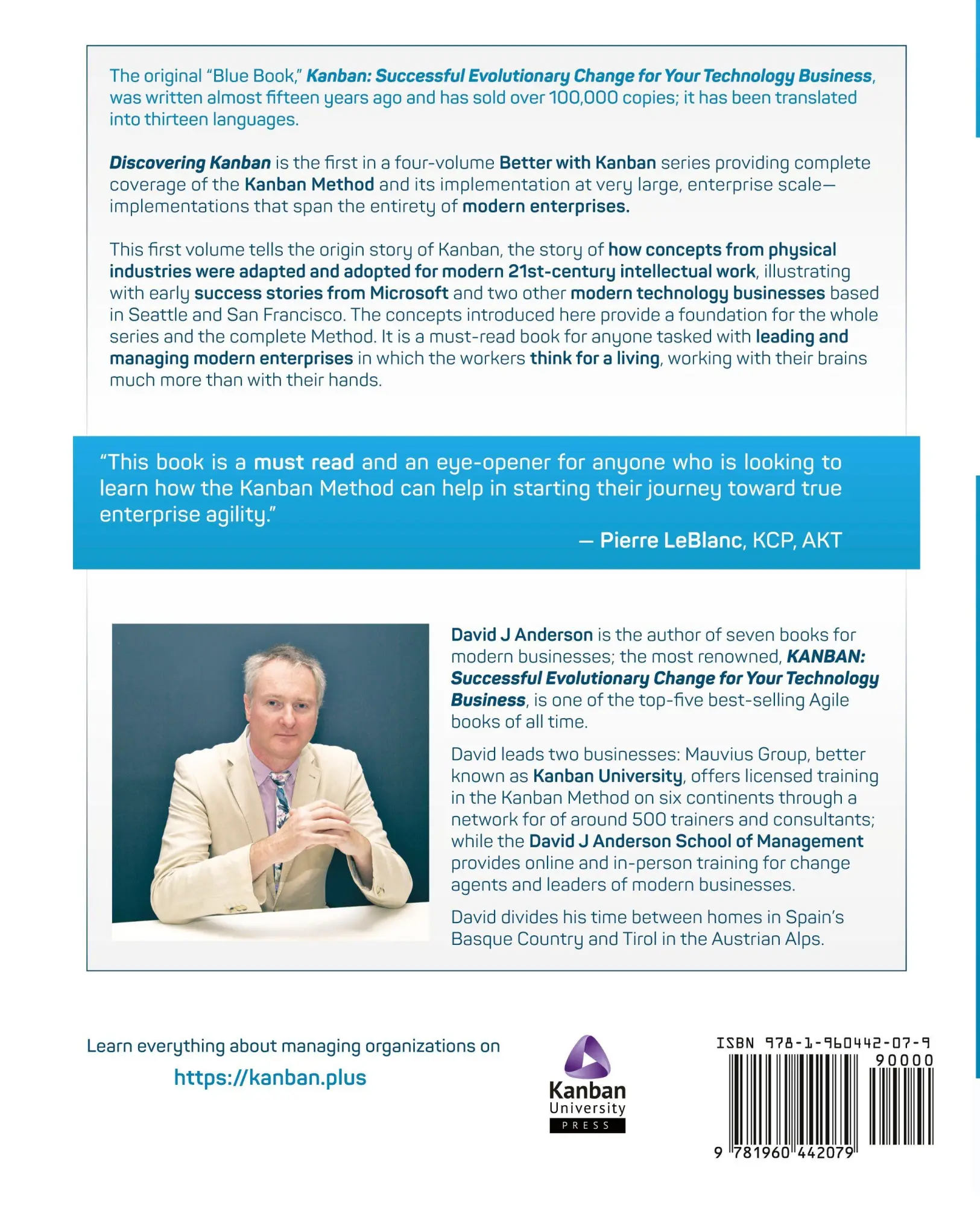 Rückseite: 9781960442079 | Discovering Kanban | The Evolutionary Path to Enterprise Agility