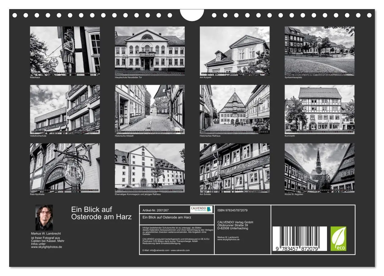 Bild: 9783457872079 | Ein Blick auf Osterode am Harz (Wandkalender 2026 DIN A4 quer),...