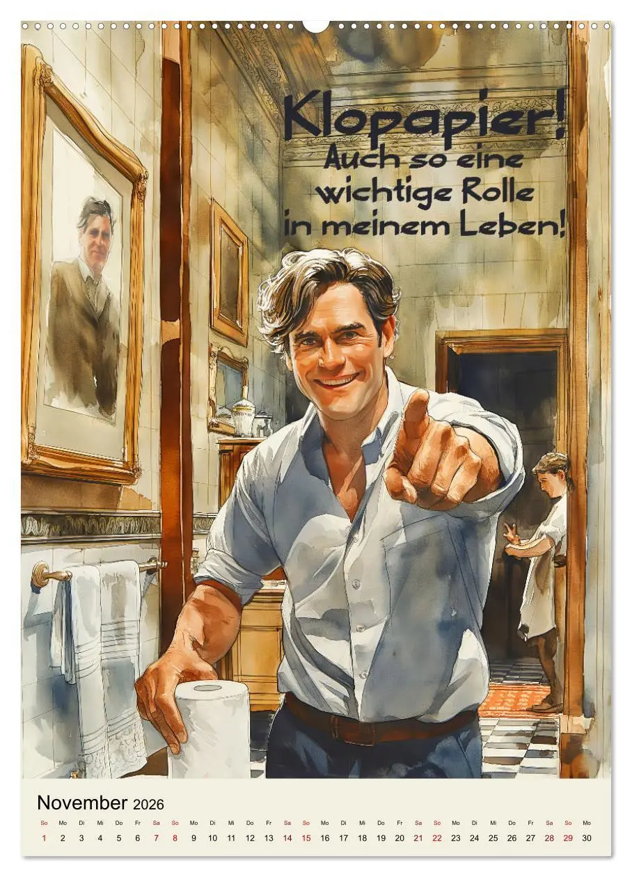 Bild: 9783516272079 | Klosprüche (hochwertiger Premium Wandkalender 2026 DIN A2 hoch),...