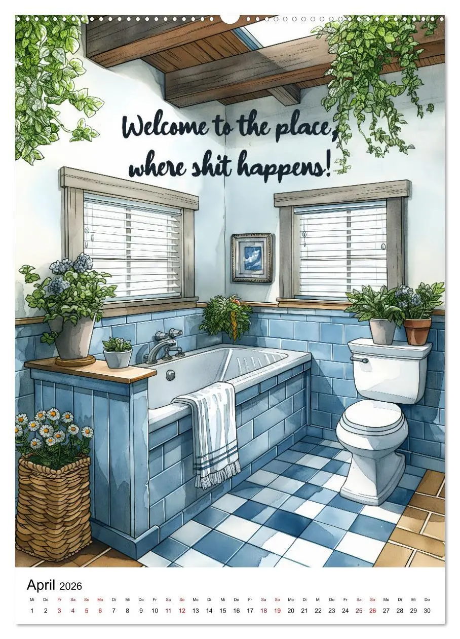 Bild: 9783516272079 | Klosprüche (hochwertiger Premium Wandkalender 2026 DIN A2 hoch),...