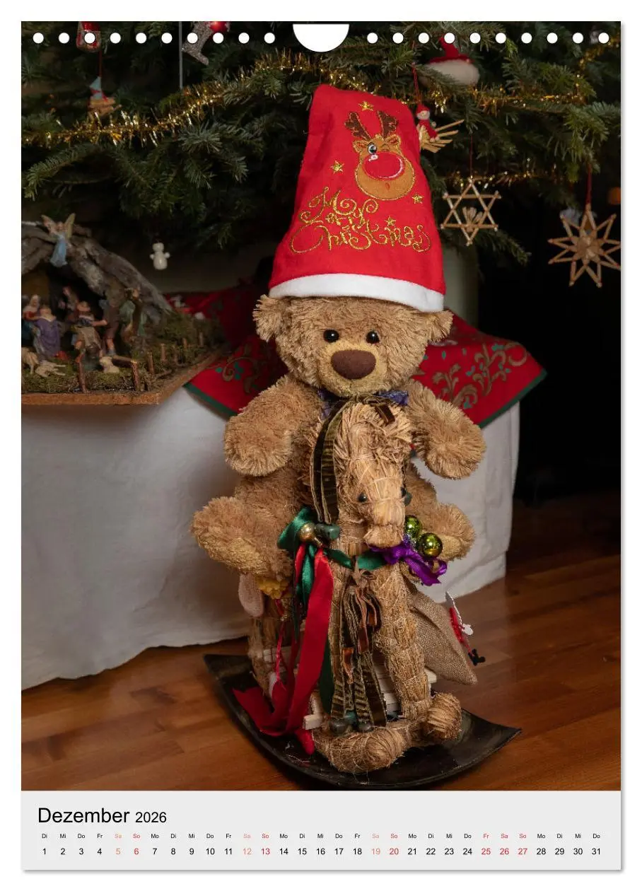 Bild: 9783516342079 | Travelling Teddy liebt es Bunt (Wandkalender 2026 DIN A4 hoch),...