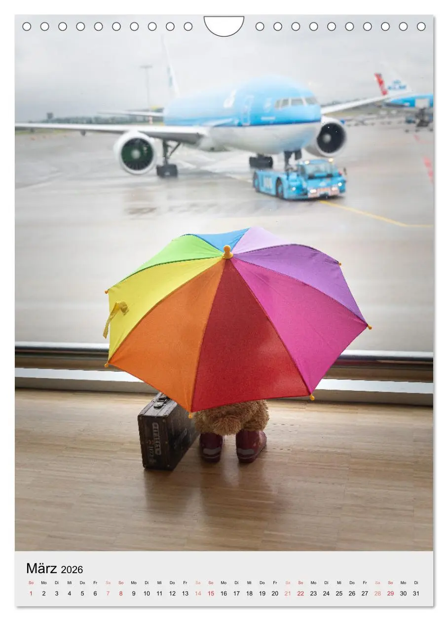 Bild: 9783516342079 | Travelling Teddy liebt es Bunt (Wandkalender 2026 DIN A4 hoch),...