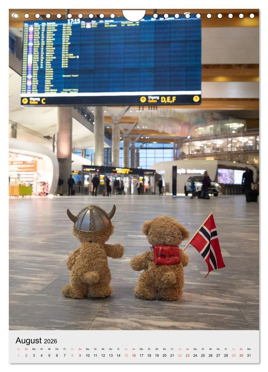 Bild: 9783516342079 | Travelling Teddy liebt es Bunt (Wandkalender 2026 DIN A4 hoch),...