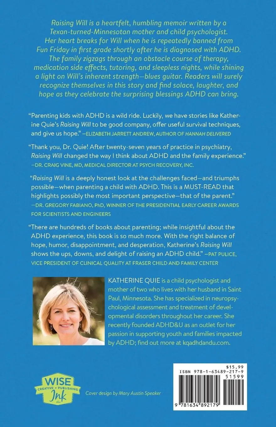 Rückseite: 9781634892179 | Raising Will | Surviving the Brilliance and Blues of ADHD | Quie