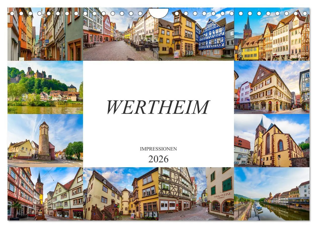 Cover: 9783457792179 | Wertheim Impressionen (Wandkalender 2026 DIN A4 quer), CALVENDO...