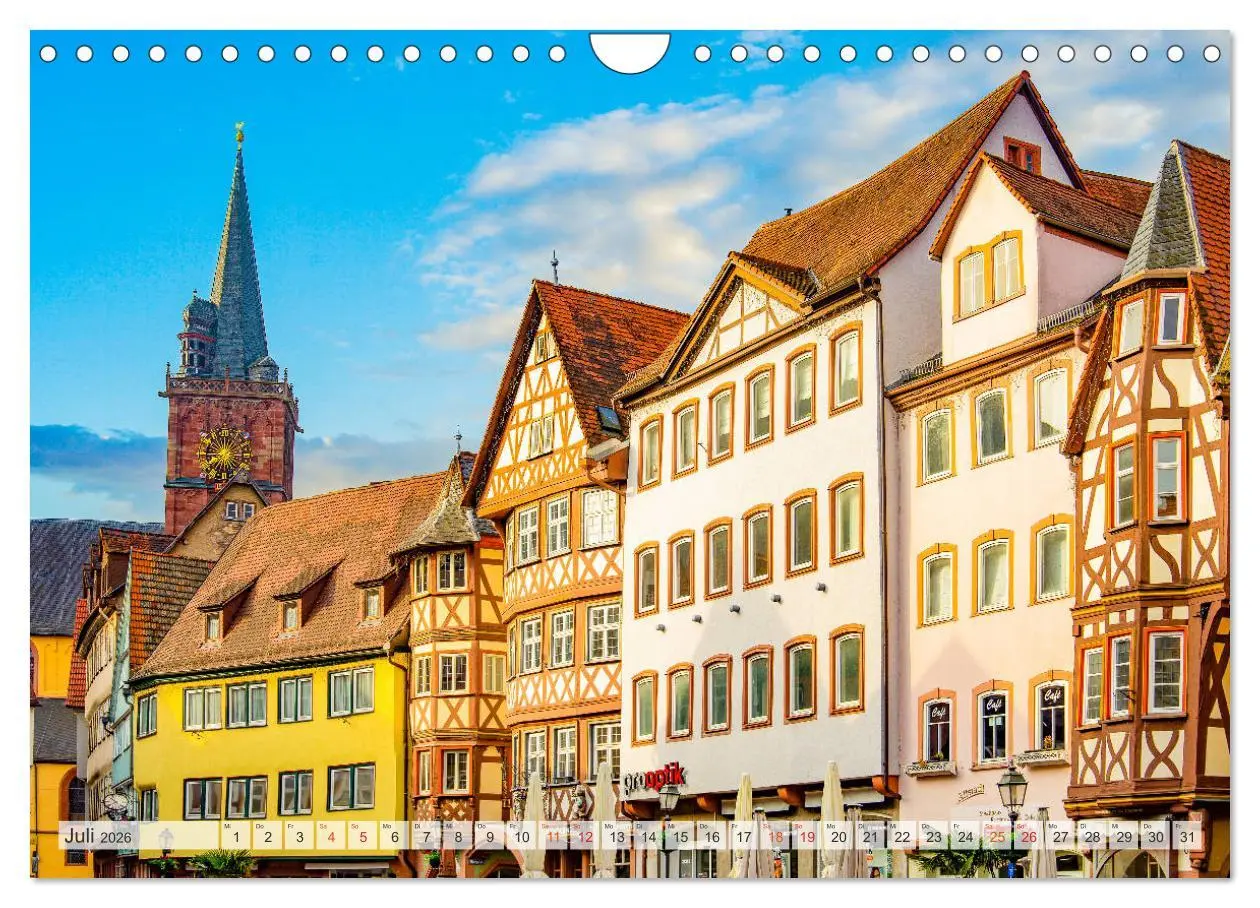 Bild: 9783457792179 | Wertheim Impressionen (Wandkalender 2026 DIN A4 quer), CALVENDO...