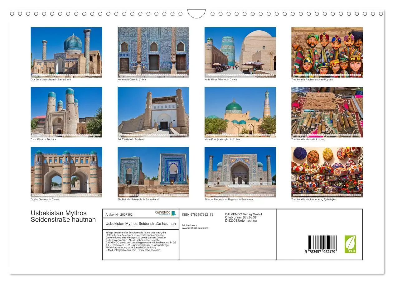Bild: 9783457932179 | Usbekistan Mythos Seidenstraße hautnah (Wandkalender 2026 DIN A3...