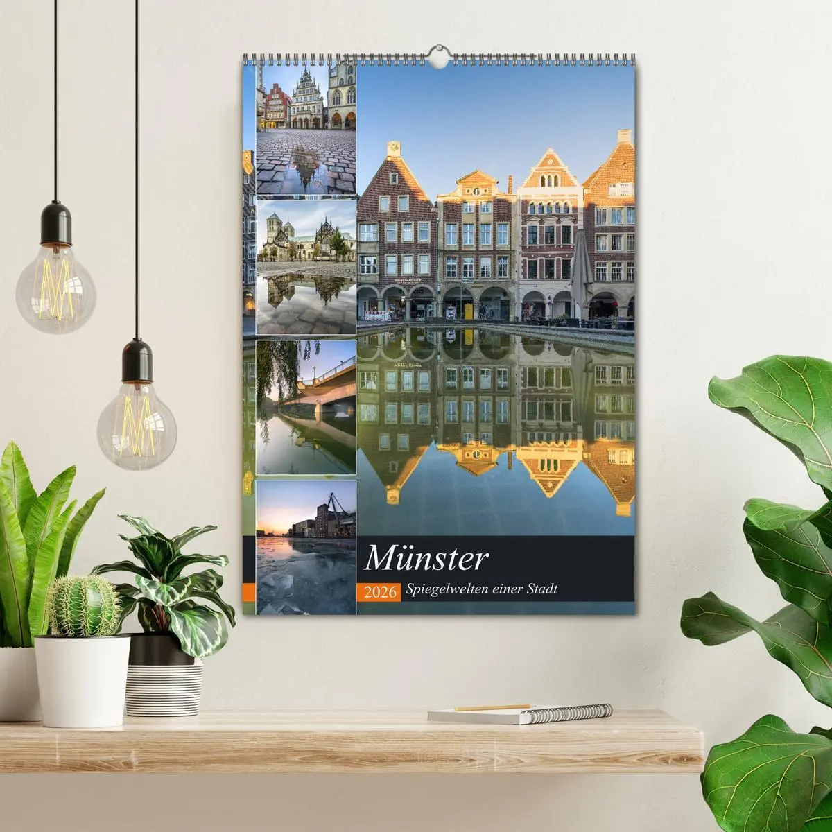 Bild: 9783516402179 | Münster - Spiegelwelten einer Stadt (Wandkalender 2026 DIN A2...