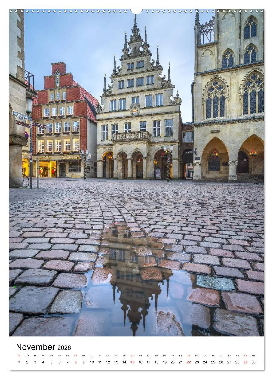 Bild: 9783516402179 | Münster - Spiegelwelten einer Stadt (Wandkalender 2026 DIN A2...
