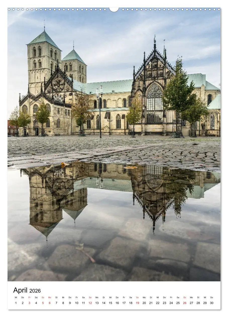 Bild: 9783516402179 | Münster - Spiegelwelten einer Stadt (Wandkalender 2026 DIN A2...