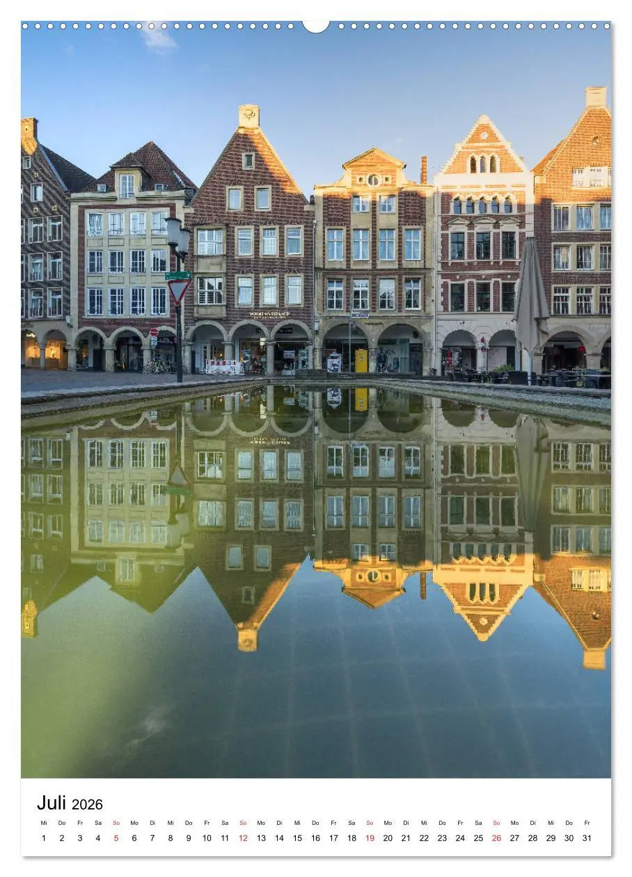 Bild: 9783516402179 | Münster - Spiegelwelten einer Stadt (Wandkalender 2026 DIN A2...