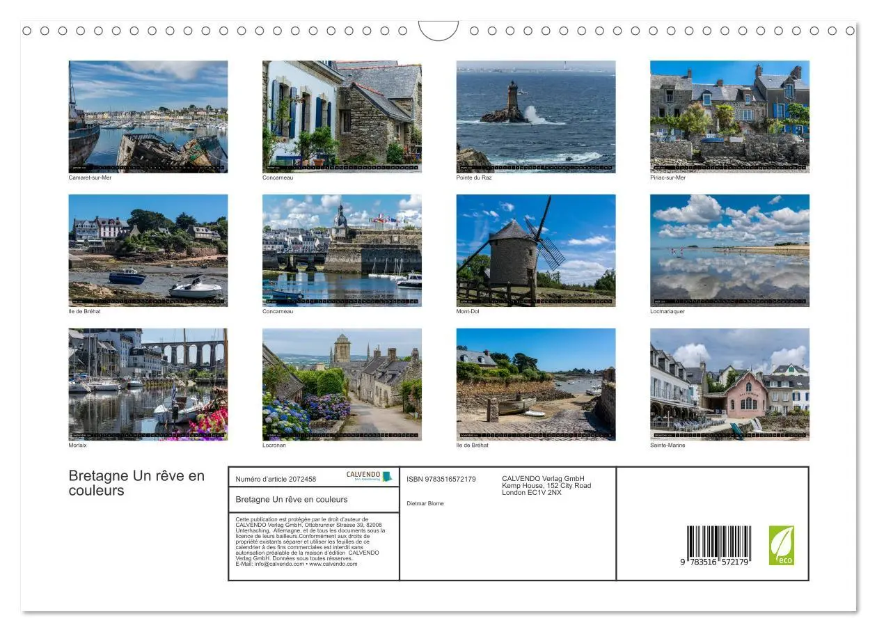 Bild: 9783516572179 | Bretagne Un rêve en couleurs (Calendrier mural 2026 DIN A3...