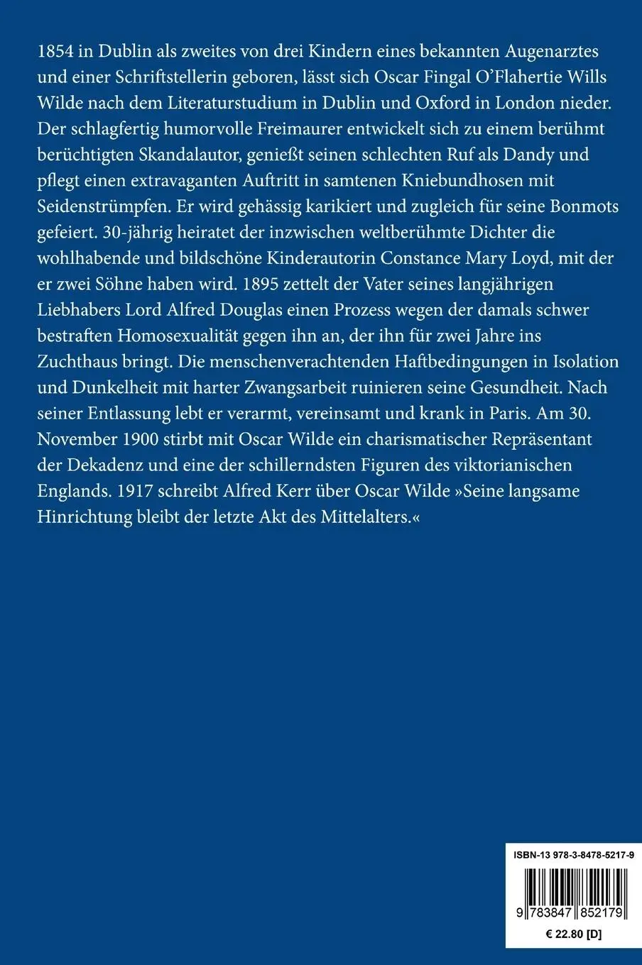 Rückseite: 9783847852179 | Ein Granatapfelhaus (Großdruck) | Oscar Wilde | Buch | 108 S. | 2021