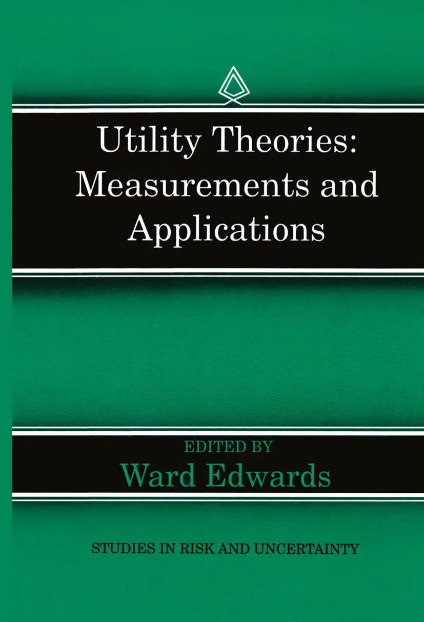 Cover: 9780792392279 | Utility Theories: Measurements and Applications | Ward Edwards | Buch
