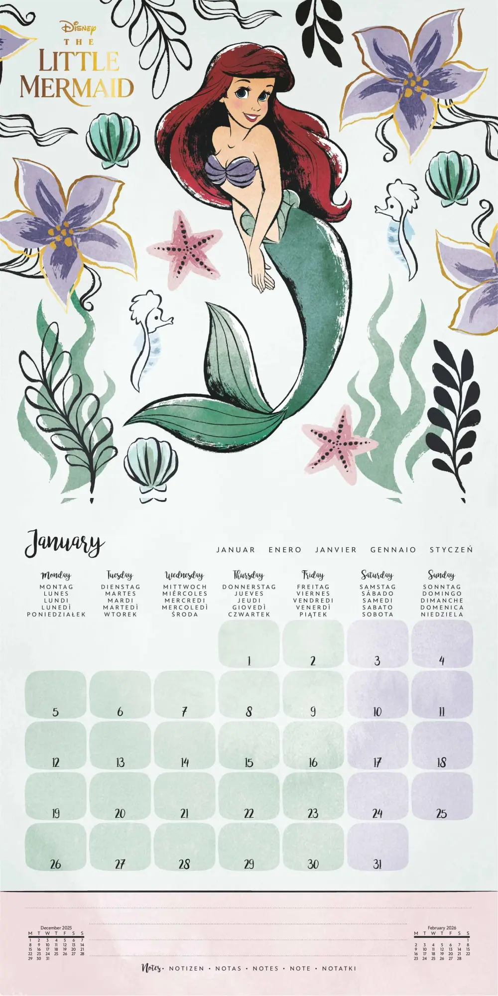 Bild: 9781804232279 | DISNEY PRINCESS - Broschürenkalender im Format 30 x 30 | Kalender