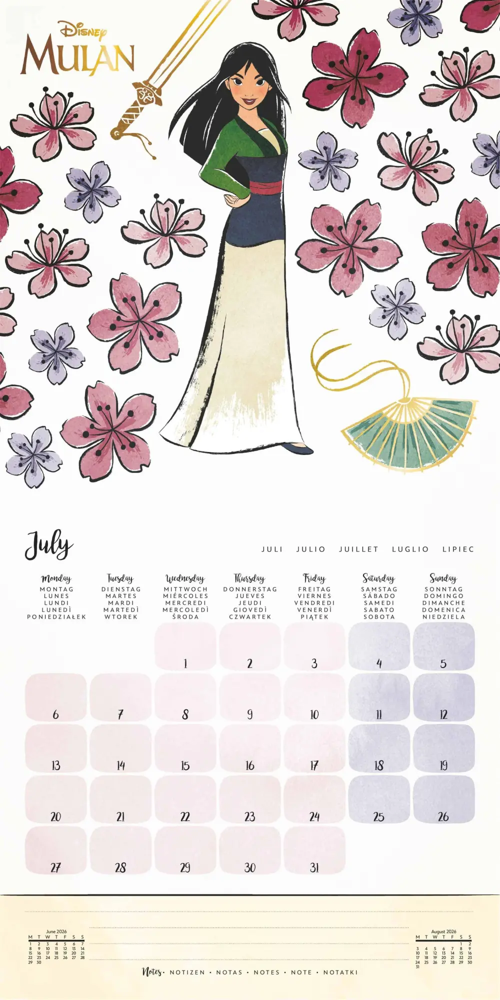 Bild: 9781804232279 | DISNEY PRINCESS - Broschürenkalender im Format 30 x 30 | Kalender