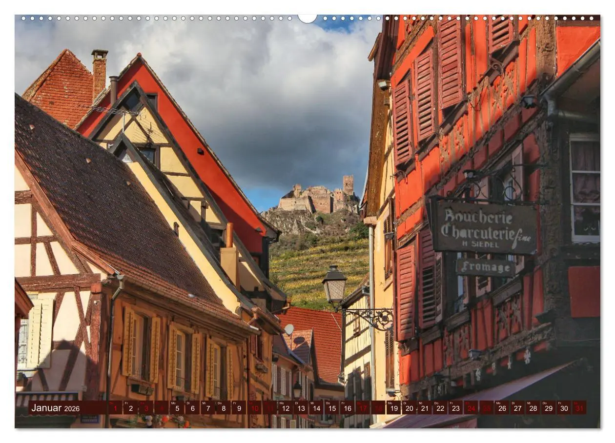 Bild: 9783457542279 | Das Elsass (Wandkalender 2026 DIN A2 quer), CALVENDO Monatskalender