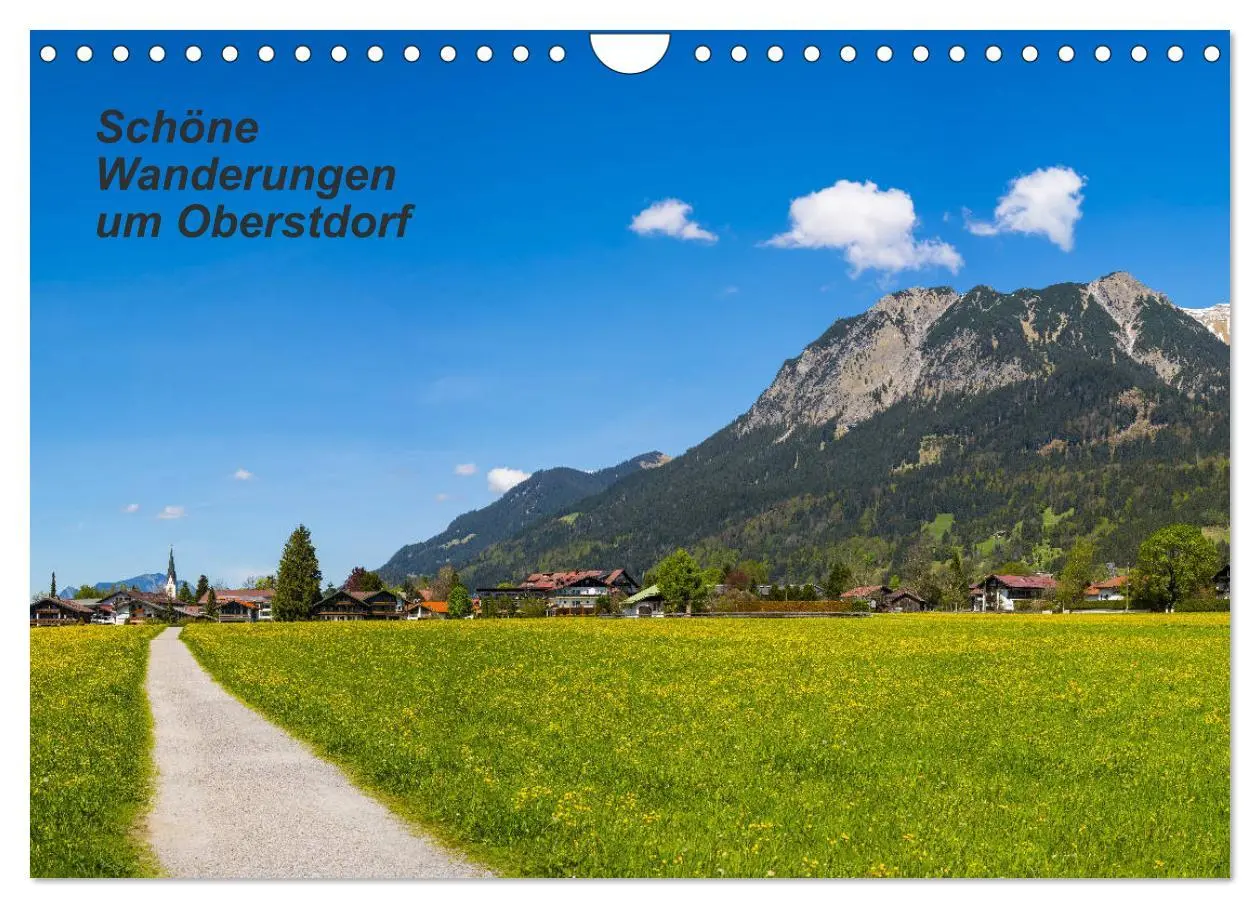 Cover: 9783457852279 | Schöne Wanderungen um Oberstdorf (Wandkalender 2026 DIN A4 quer),...