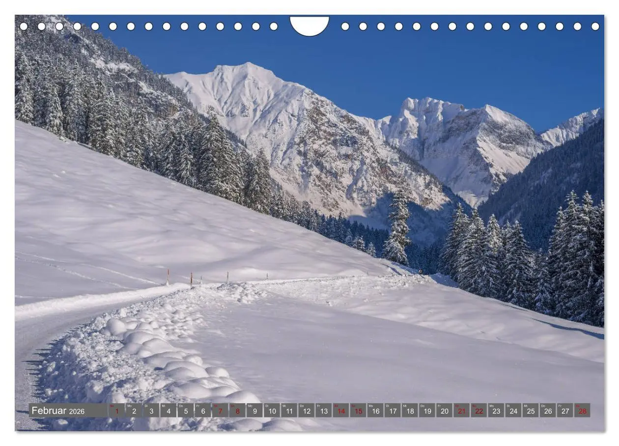 Bild: 9783457852279 | Schöne Wanderungen um Oberstdorf (Wandkalender 2026 DIN A4 quer),...