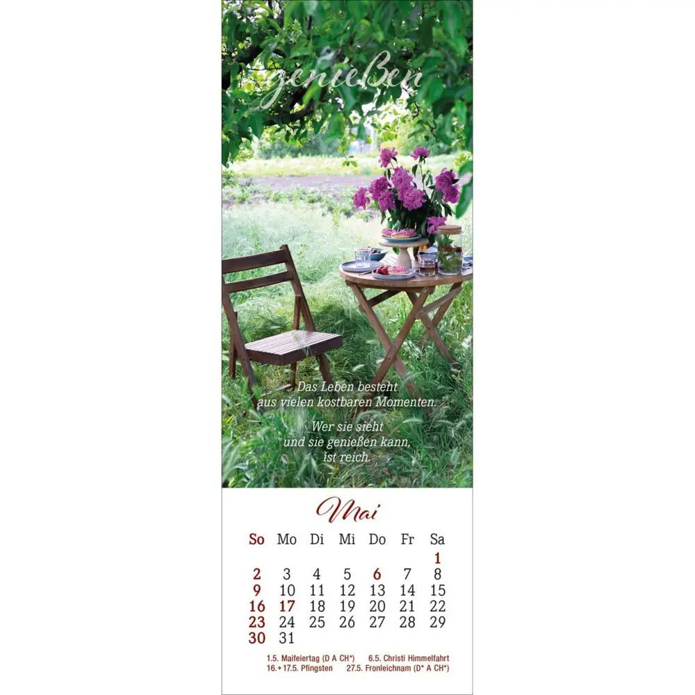 Bild: 9783754852279 | Den Augenblick genießen 2027 | Lesezeichen-Kalender | Bianka Bleier