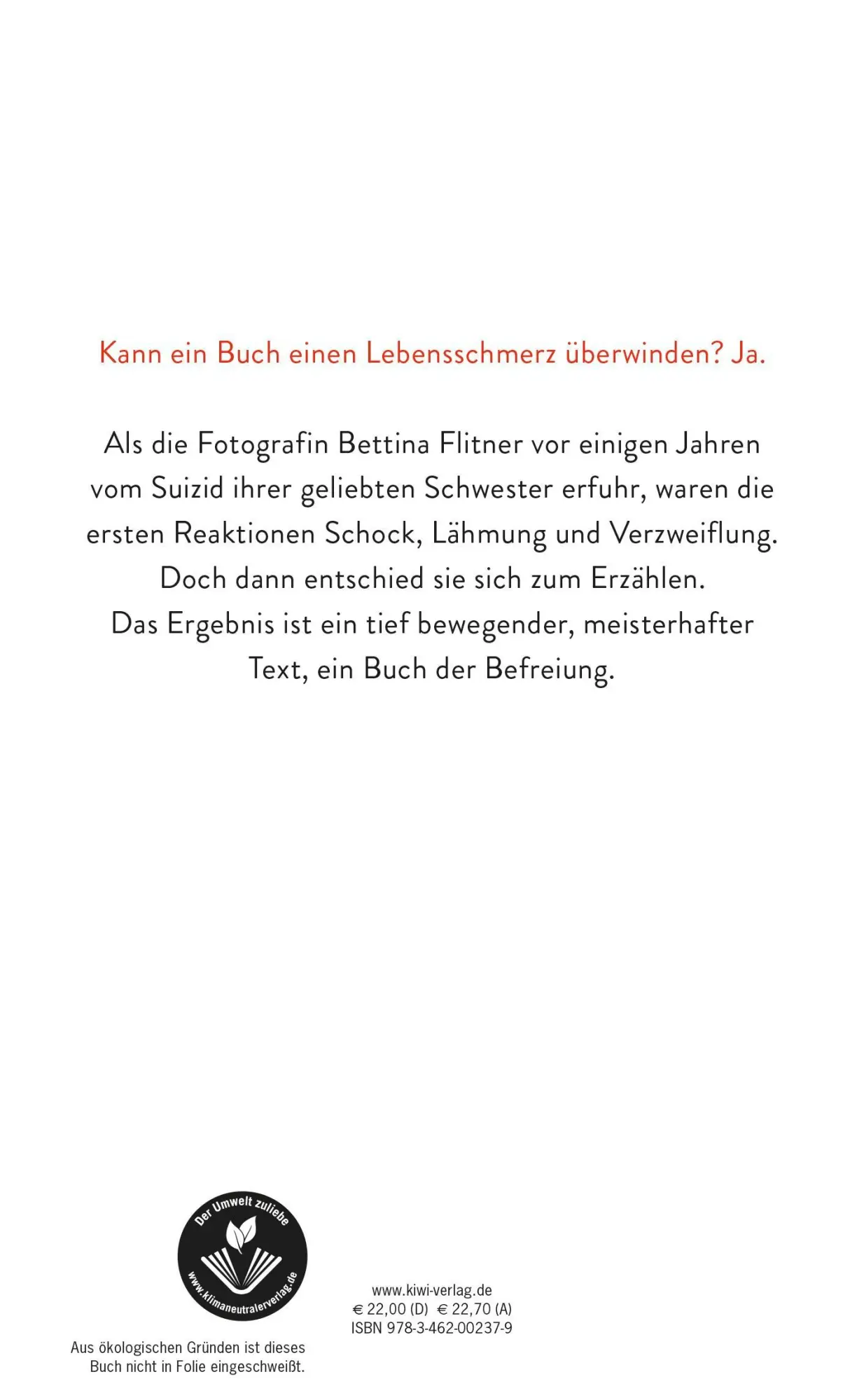 Rückseite: 9783462002379 | Meine Schwester | Bettina Flitner | Buch | 312 S. | Deutsch | 2022