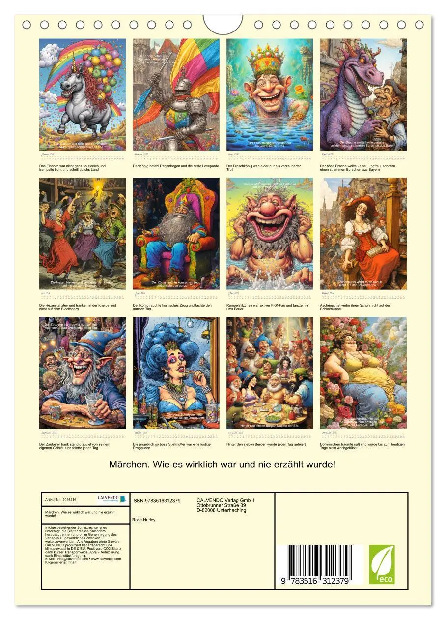Bild: 9783516312379 | Märchen. Wie es wirklich war und nie erzählt wurde! (Wandkalender...
