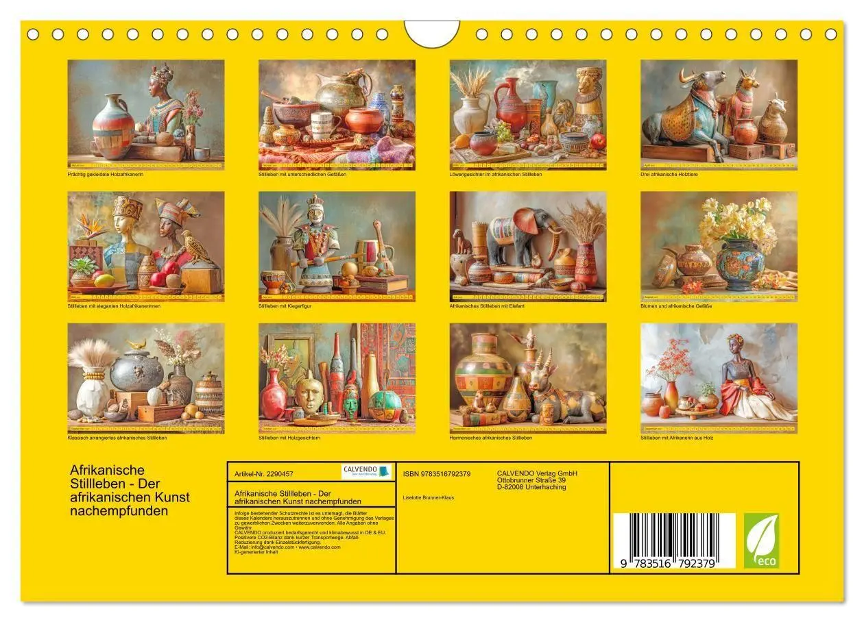 Bild: 9783516792379 | Afrikanische Stillleben - Der afrikanischen Kunst nachempfunden...