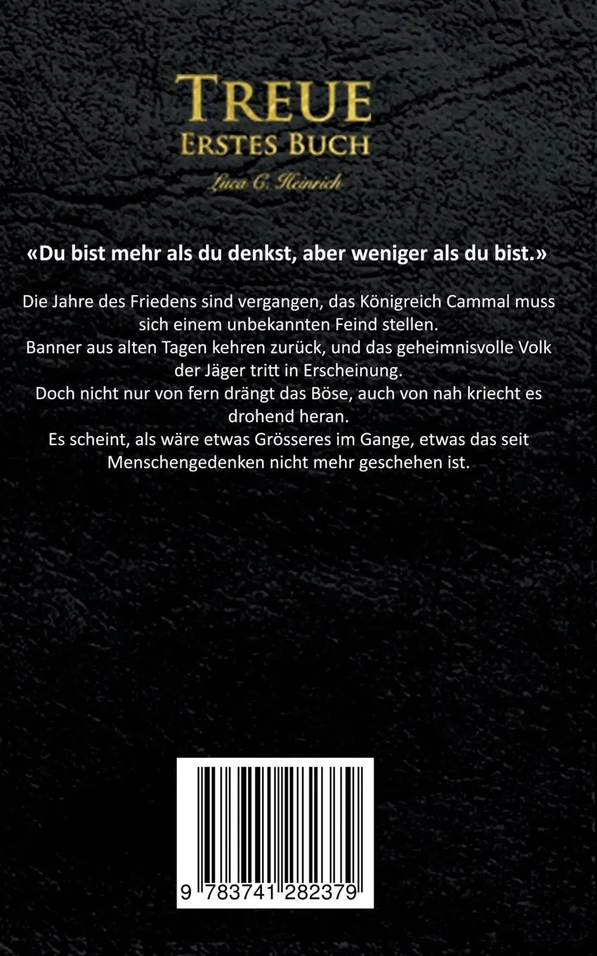 Rückseite: 9783741282379 | Die Zeit der Hochkönige | Treue - Erstes Buch | Luca C. Heinrich
