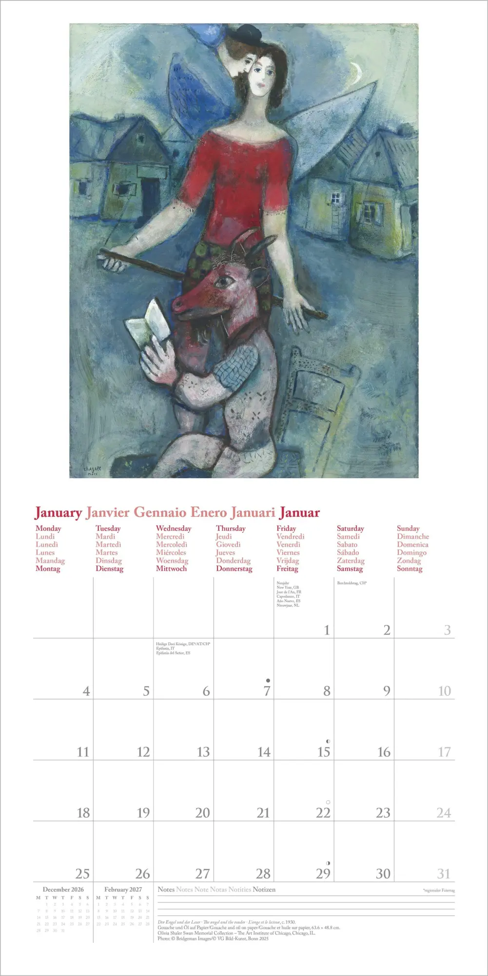 Bild: 4069095012479 | Marc Chagall 2027 | Neumann Verlage GmbH &amp; Co KG | Kalender | 14 S.